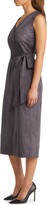 Thumbnail for your product : Anne Klein Wrap Front Sleeveless Faux Suede Dress