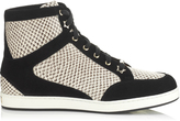 Thumbnail for your product : Jimmy Choo Tokyo Natural Spotted Leather High Top Sneakers