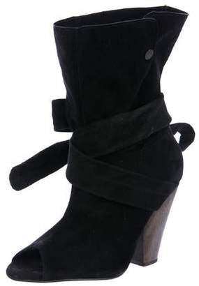 IRO Suede Mid-Calf Boots Black Suede Mid-Calf Boots