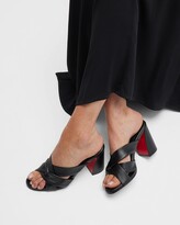 Thumbnail for your product : Christian Louboutin Disco Napa Red Sole Mule Sandals