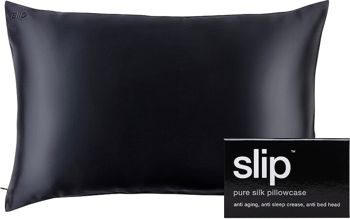 Slip Queen/Standard Pure Silk Pillowcase in Black