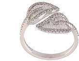 Thumbnail for your product : Anita Ko diamond small leaf ring