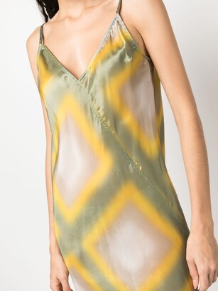 Rick Owens Geometric-Print Sleeveless Dress