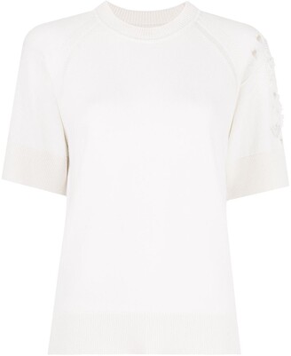 Barrie Fine-Knit Cashmere Top