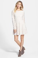 Thumbnail for your product : Painted Threads Floral Lace Skater Dress (Juniors)