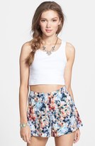 Thumbnail for your product : Lily White Print Shorts (Juniors)