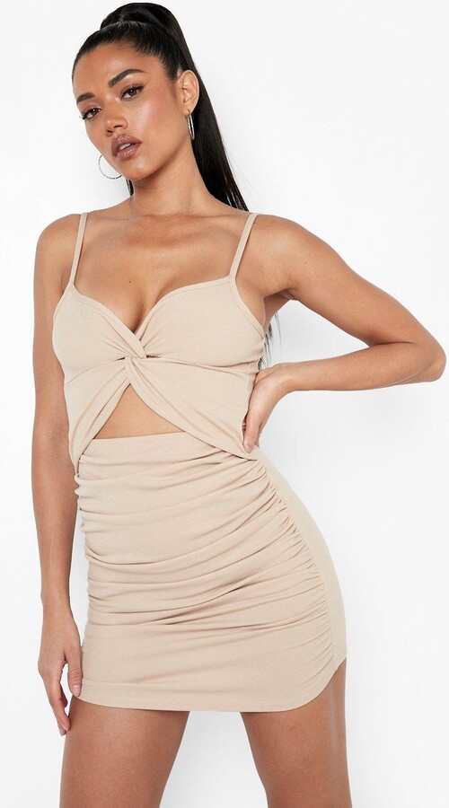 Knot Front Bodycon Dress | ShopStyle