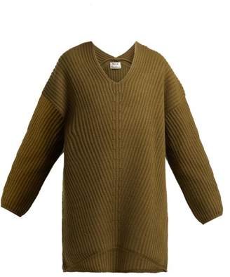 Acne Studios Deka Wool Sweater - Womens - Khaki