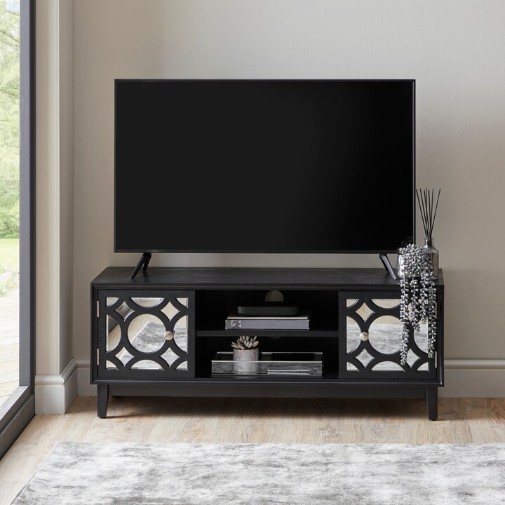 Dunelm Delphi Black TV Unit Black ShopStyle