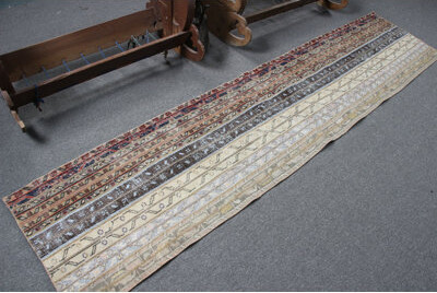 Bungalow Rose Vintage Handmade Wool Runner Rug In Turkish Style Ideal For Adorning Your Hallways Or Living Spaces