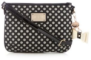 Floozie by Frost French Black logo spotted cross body bag