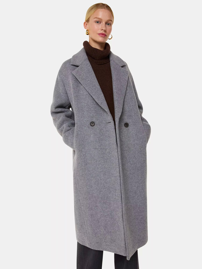 Whistles Julia Wool Blend Coat ShopStyle