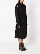 Thumbnail for your product : Gloria Coelho Ruched Shirt Dress