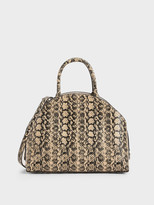 Thumbnail for your product : Charles & Keith Large Snake Print Dome Bag