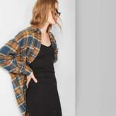Thumbnail for your product : Wild Fable Women's Plaid Long Sleeve Oversized Button-Down Flannel Shirt - Wild Fable