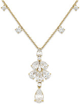 Thumbnail for your product : Eliot Danori Silver-Tone Cubic Zirconia Flower Teardrop Y Necklace