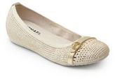 Thumbnail for your product : KORS Kids Girl's Studded Suede Ballet Flats