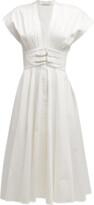 Thumbnail for your product : Alexis Jaden Buckle-Waist Pleated Midi Dress