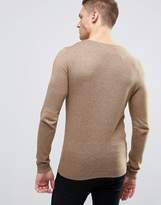 Thumbnail for your product : ASOS V Neck Sweater in Muscle Fit