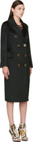 Thumbnail for your product : Burberry Green Alpaca Wool Coat