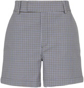Thumbnail for your product : Plan C White Houndstooth Print Tailored Shorts