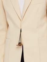 Thumbnail for your product : Wales Bonner Tingsha-charm Cotton-blend Twill Blazer - Mens - Beige