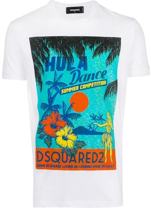 DSQUARED2 Hula Dance print T-shirt