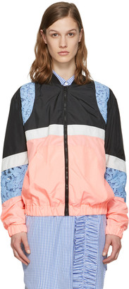 MSGM Pink Nylon Bomber Jacket