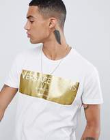 Thumbnail for your product : Versace Jeans t-shirt with gold logo print
