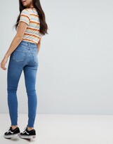 Thumbnail for your product : New Look Ripped Skinny Frayed Lift and Shape Jean