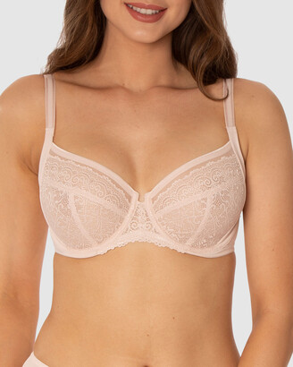 Triumph Women's Nude Lingerie - Sheer Balconette Bra - Size One Size, 16D  at The Iconic - ShopStyle