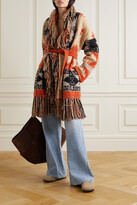 Thumbnail for your product : Alanui Fringed Jacquard-knit Cashmere-blend Cardigan