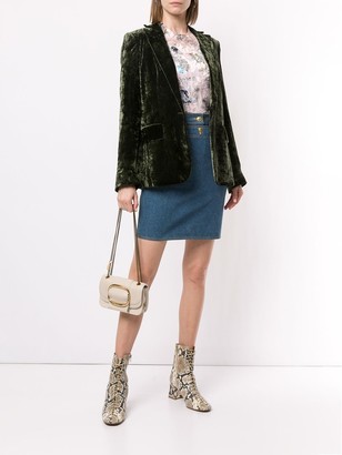 Chanel Pre Owned Buttoned Flap Denim Skirt