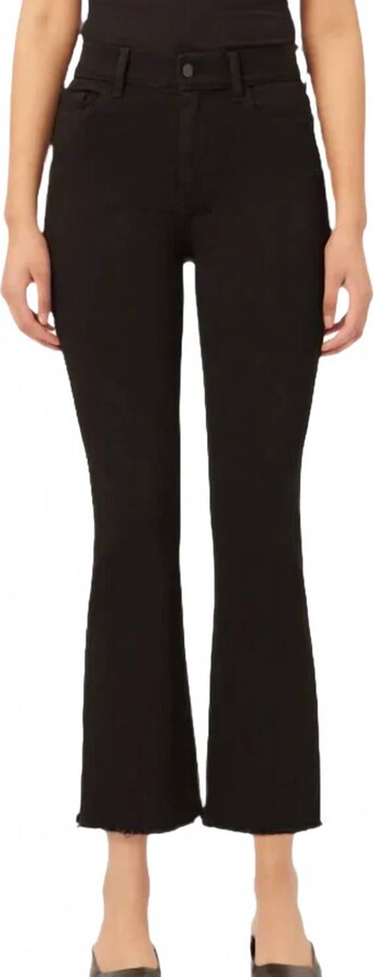 DL1961 - Women's Bridget Boot Jean Hendrson High Rise Inttasculpt Crop In Black