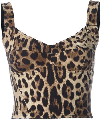Dolce & Gabbana leopard print bralet top