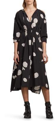 AllSaints Lavette Rodin Silk Dress