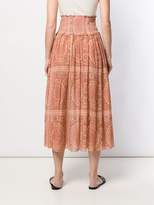 Thumbnail for your product : Zimmermann paisley high rise skirt