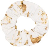 Thumbnail for your product : Ganni Horse-Print Scrunchie