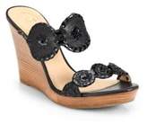 Thumbnail for your product : Jack Rogers Luccia Leather & Patent Leather Wedge Sandals