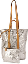 Thumbnail for your product : CNC Costume National Tokyo Crinkled Metallic North-South Tote Bag