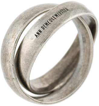 Ann Demeulemeester embossed linked rings