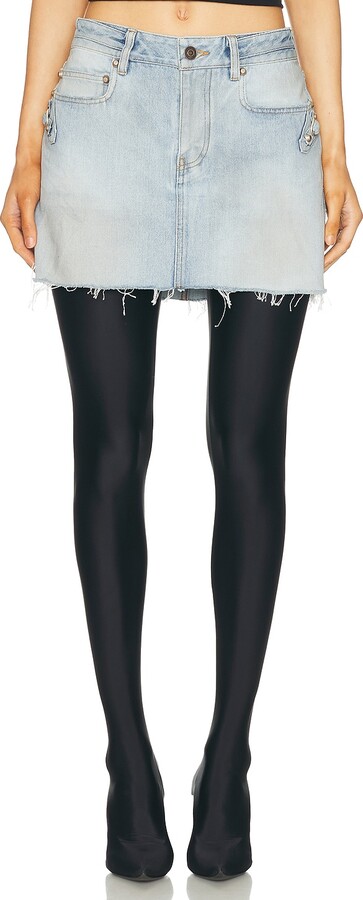 Balenciaga City Mini Skirt in Blue