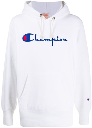 champion white hoodie mens