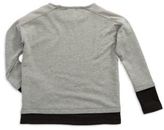 Thumbnail for your product : Design History Girls 7-16 Contrast Text Graphic Sweatshirt