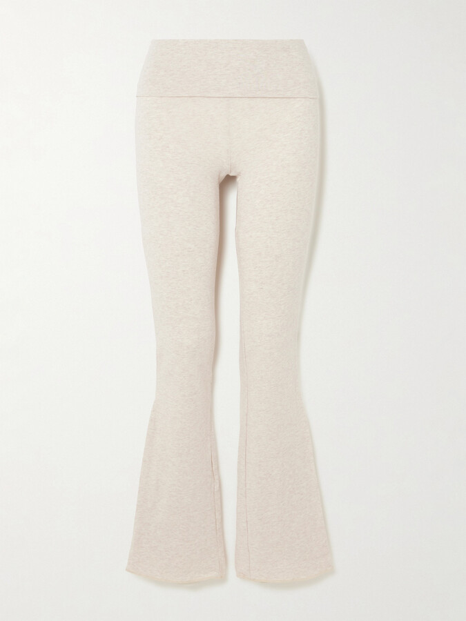 SKIMS - Stretch-cotton Jersey Foldover Pants - Neutral