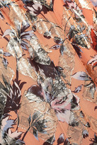 Thumbnail for your product : Diane von Furstenberg Birdie Metallic Floral-print Fil Coupe Silk-blend Wide-leg Pants