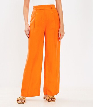 LOFT Peyton Trouser Pants in Linen Blend - ShopStyle