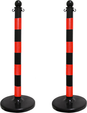 Mr. Chain Striped Stanchions Pole