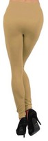 Thumbnail for your product : K-Cliffs Lady's Celine Solid Color Seamless Fleece Legging