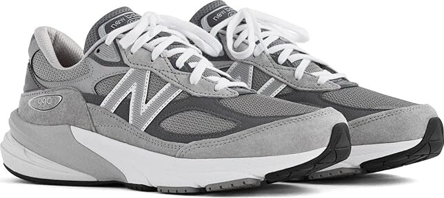 New Balance Classics Made in USA 990v6 Women's Shoes Grey/Grey : 5.5 B - Medium, Textile/Suede